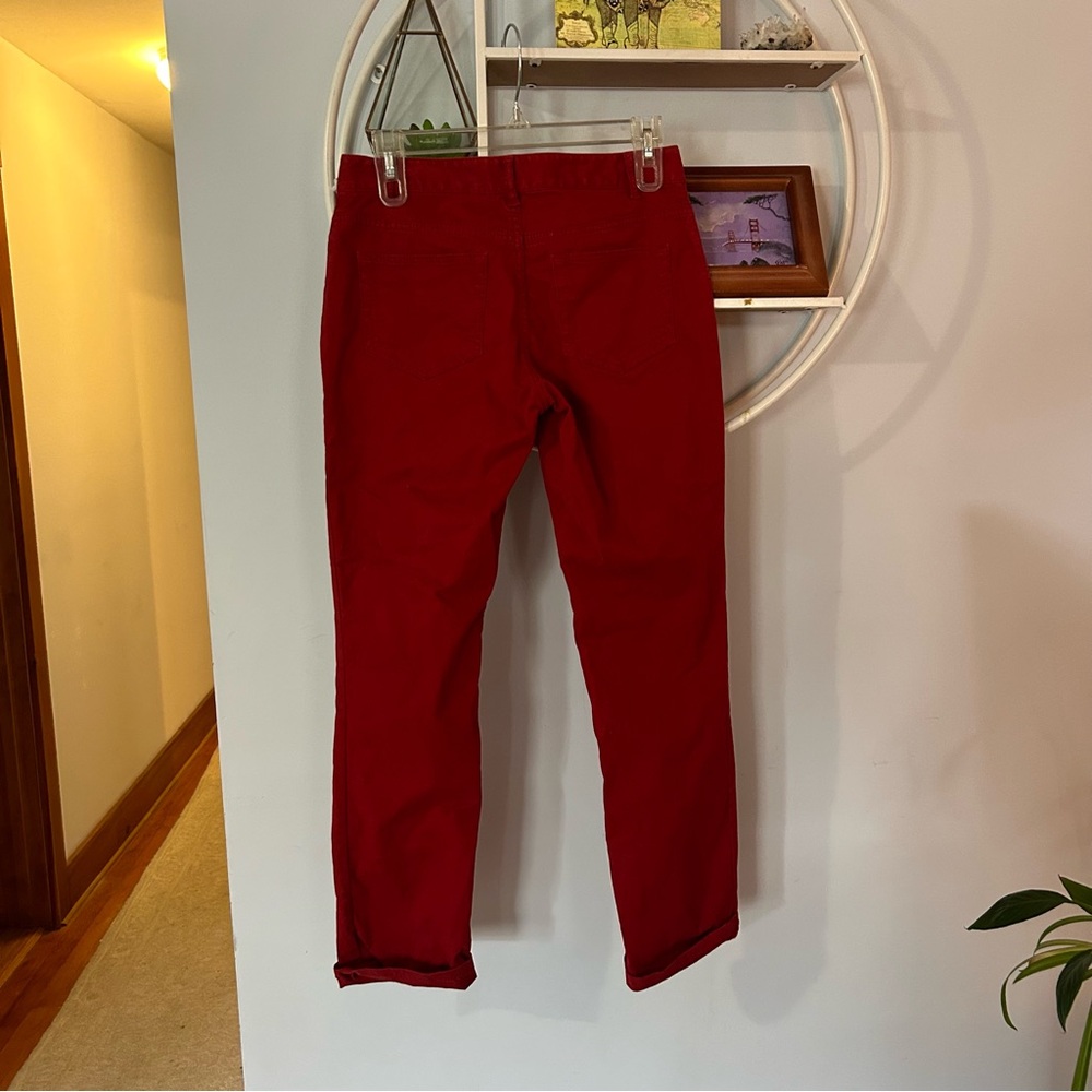 J.Jill Women's 2 Petite Stretch Red Pants